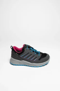 Wanderschuhe>Lowa Axos GTX Lo Junior Kinder (Graphit/Fuchsia)