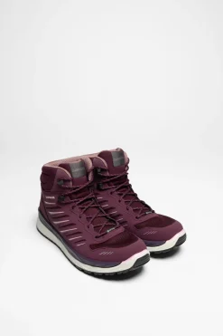 Wanderschuhe>Lowa Axos GTX Mid Ws Damen (Bordeaux/Rose)