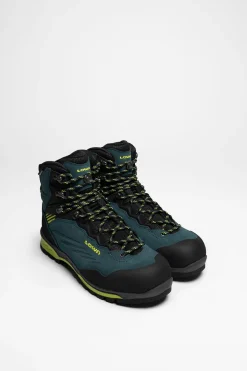Wanderschuhe>Lowa Cadin II GTX Mid Herren (Stahlblau/Limone)