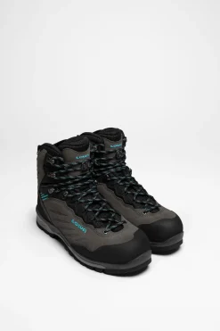 Wanderschuhe|Trekkingschuhe>Lowa Cadin II GTX Mid Ws Damen (Anthrazit/Aquamarin)