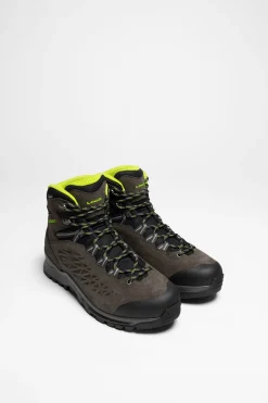 Wanderschuhe|Bergschuhe>Lowa Explorer II GTX Mid Herren (Anthrazit/Limone)