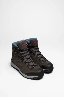 Wanderschuhe|Trekkingschuhe>Lowa Explorer II GTX Mid Ws Damen (Anthrazit/Beere)
