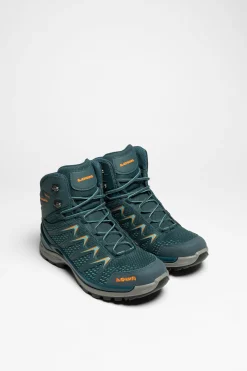 Wanderschuhe>Lowa Innox Pro GTX Mid Ws Damen (Petrol/Arktis)