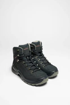Wanderschuhe>Lowa Renegade Evo GTX Mid Ws Damen Stahlblau/Altrosa