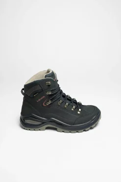 Wanderschuhe>Lowa Renegade Evo GTX Mid Ws Damen Stahlblau/Altrosa