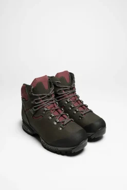 Trekkingschuhe|Bergschuhe>Hanwag Tatra II Wide Lady GTX Damen Asphalt/Dark Garnet
