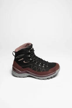 Wanderschuhe>Lowa Toro Pro GTX Mid Ws Damen (Schwarz/Altrosa)