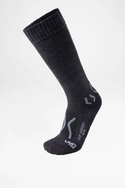 Socken>UYN Trekking Explorer Support Herren (Black Melange/Anthracite)