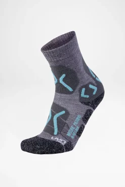 Socken>UYN Trekking Nature Merino Damen (Light Grey/Water Green)