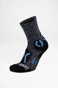 Socken>UYN Trekking Outdoor Explorer Kinder (Grey Multicolor/Turquoise)